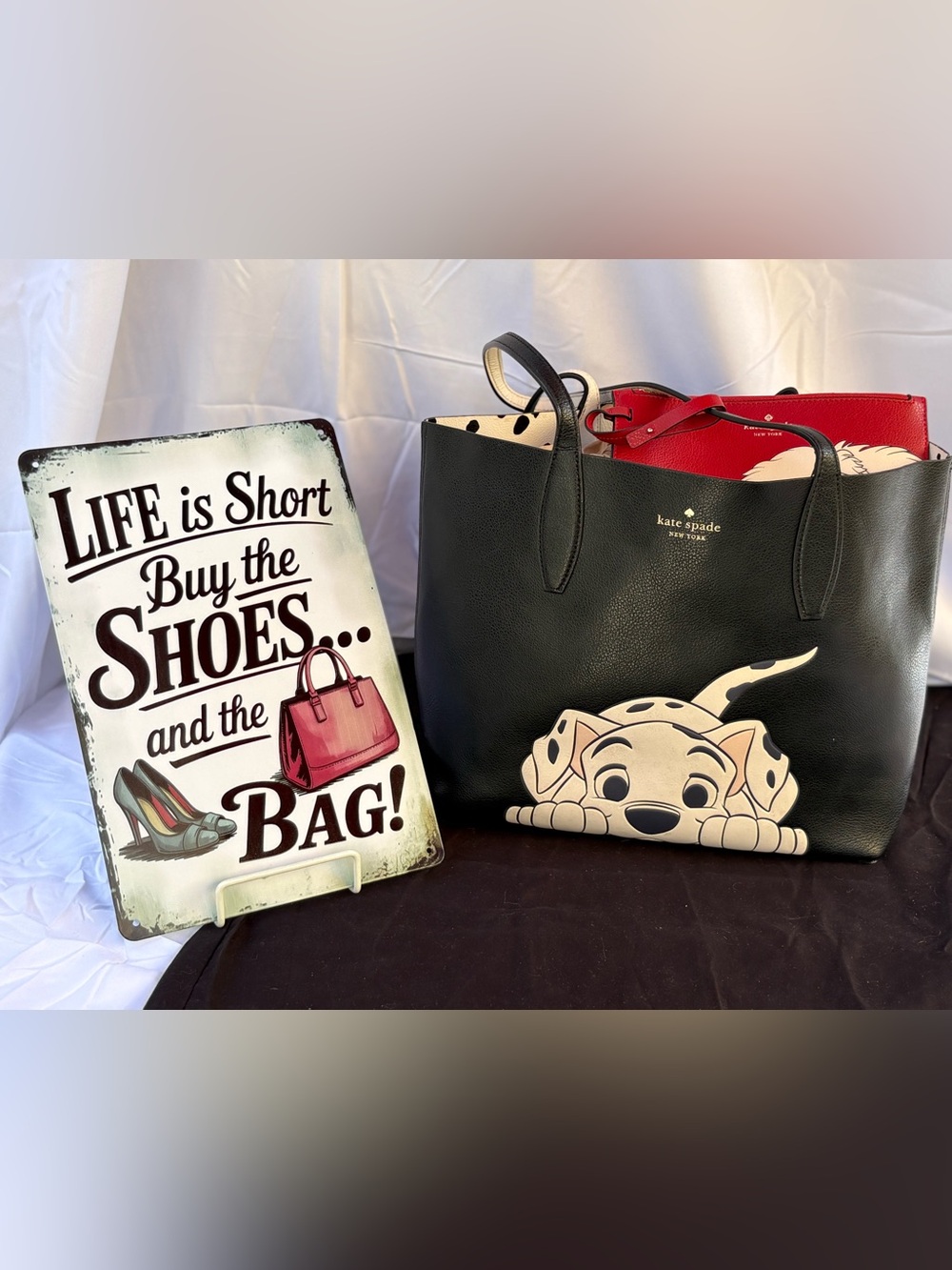 Kate Spade x Disney 101 Dalmatians Reversible Tote.